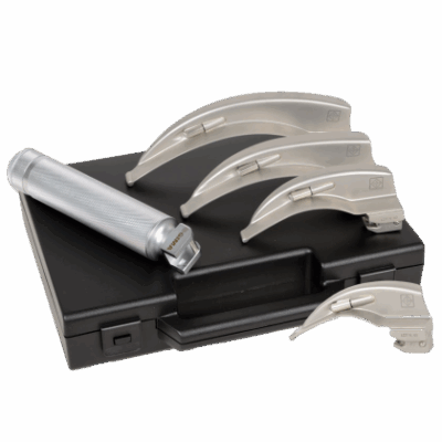 Set Laryngoscope Adulte Fibre Optique